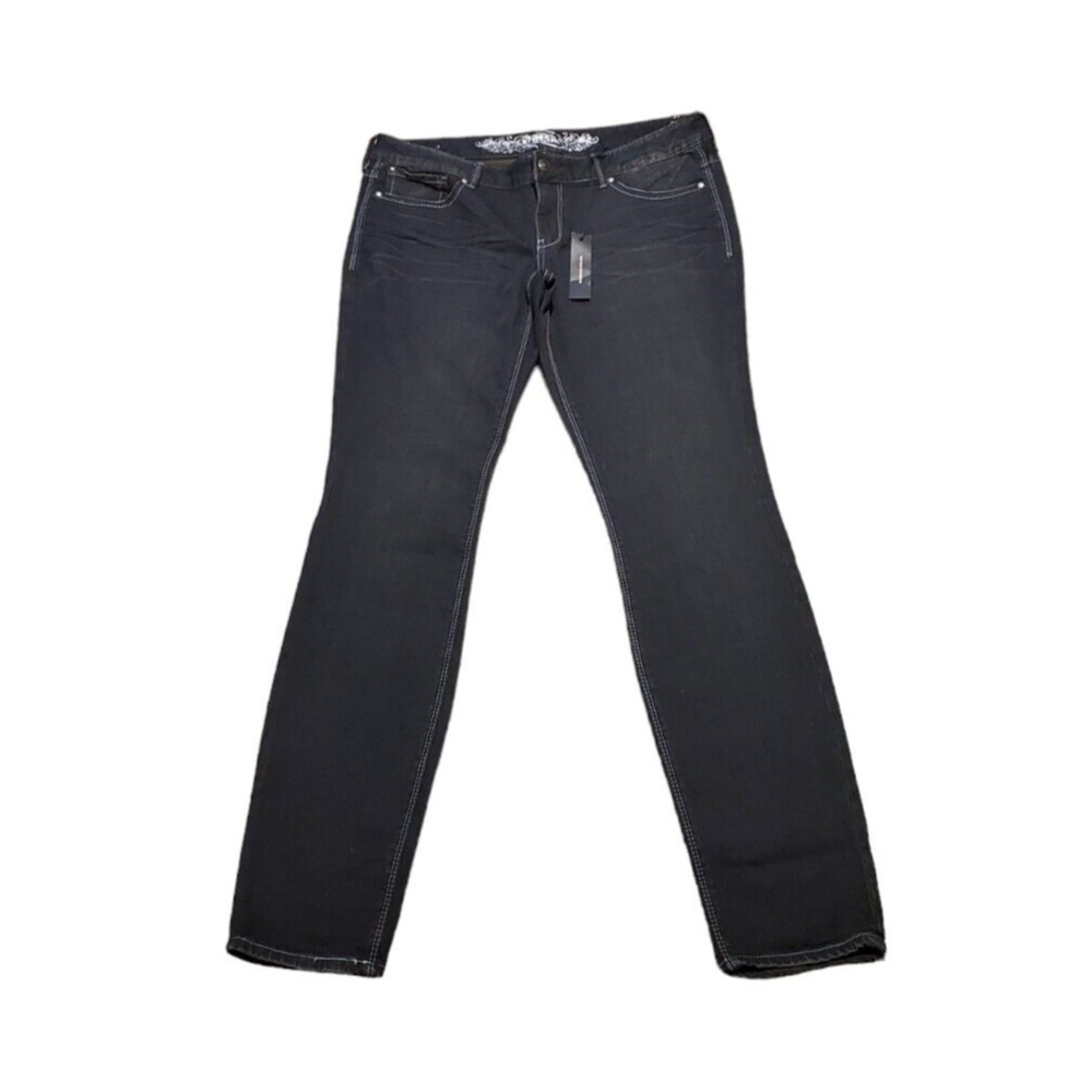 Express Stella Ultra Skinny Low Rise Jeans Black Pockets Women Size 10R NEW